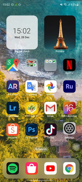 Launcher iOS 18 - Image screenshot of android app