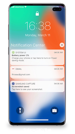 Lock Screen iOS 15 - Image screenshot of android app