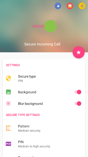 Secure Incoming Call - Image screenshot of android app