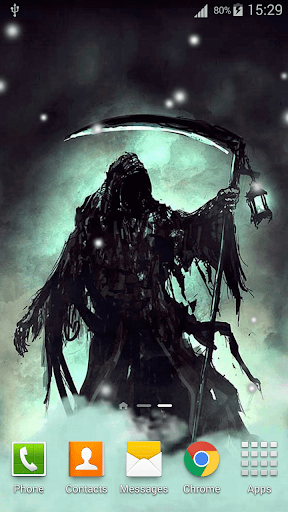 Grim Reaper Live Wallpaper - Image screenshot of android app