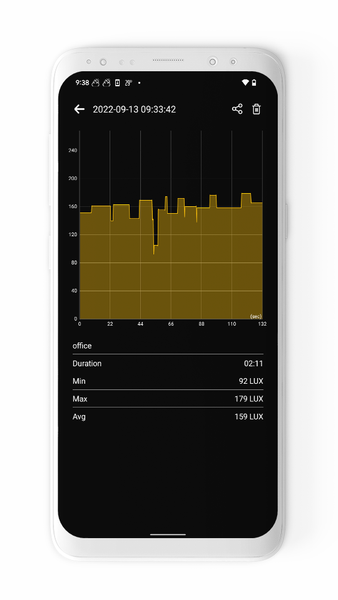 Light Meter - Lux Meter - عکس برنامه موبایلی اندروید