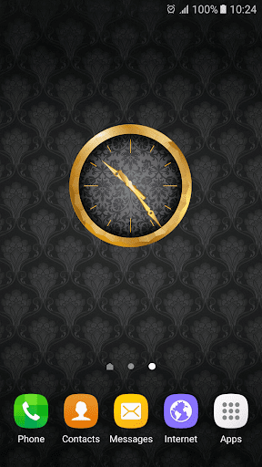 Luxury Gold Clock Widget - عکس برنامه موبایلی اندروید