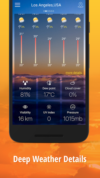 Weather – Accurate Forecast - عکس برنامه موبایلی اندروید