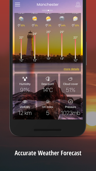 Weather – Accurate Forecast - عکس برنامه موبایلی اندروید