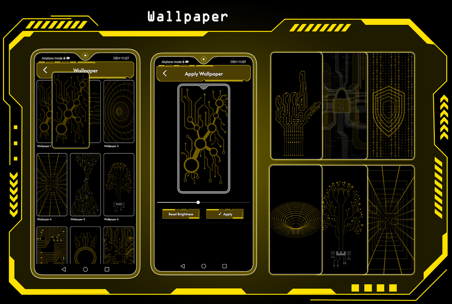 Futuristic Launcher 2, Applock - Image screenshot of android app