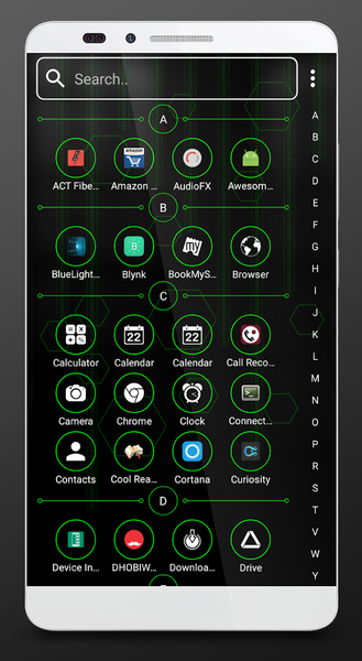 Futuristic Launcher 2, Applock - Image screenshot of android app