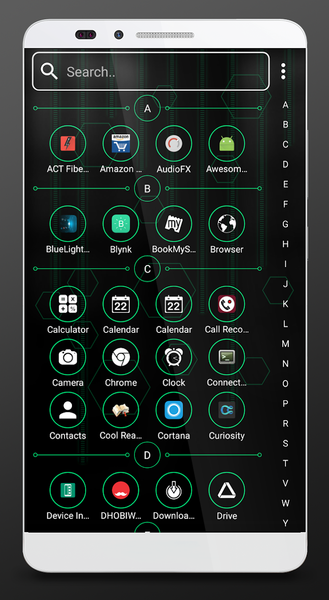 Futuristic Launcher 2, Applock - Image screenshot of android app