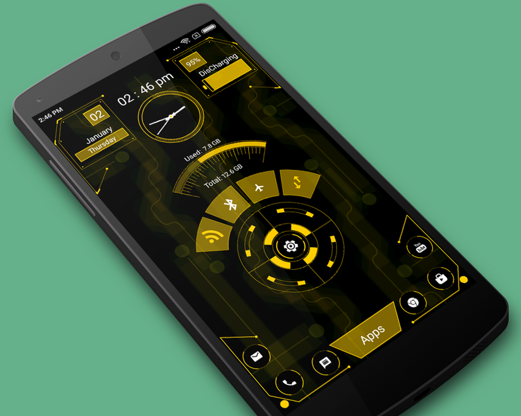 Innovatory Launcher - Hi-tech - عکس برنامه موبایلی اندروید