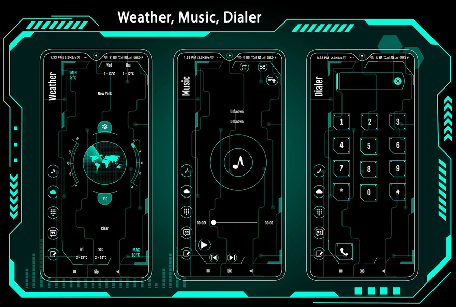 Innovatory Launcher - Hi-tech - عکس برنامه موبایلی اندروید