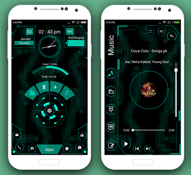 Innovatory Launcher - Hi-tech - عکس برنامه موبایلی اندروید