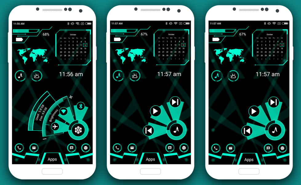 Modish Launcher ۲ - App lock - عکس برنامه موبایلی اندروید