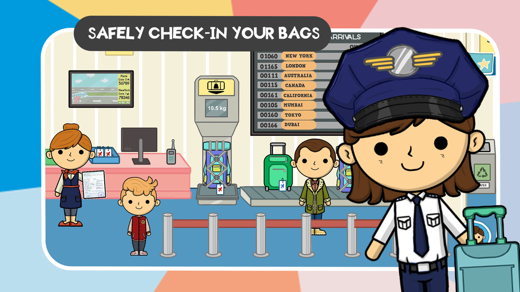 Lila's World: Airport & Planes - عکس بازی موبایلی اندروید