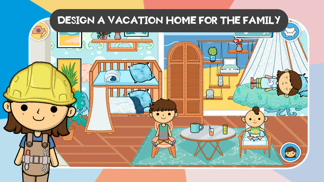 Lila's World: Home Design - Gameplay image of android game