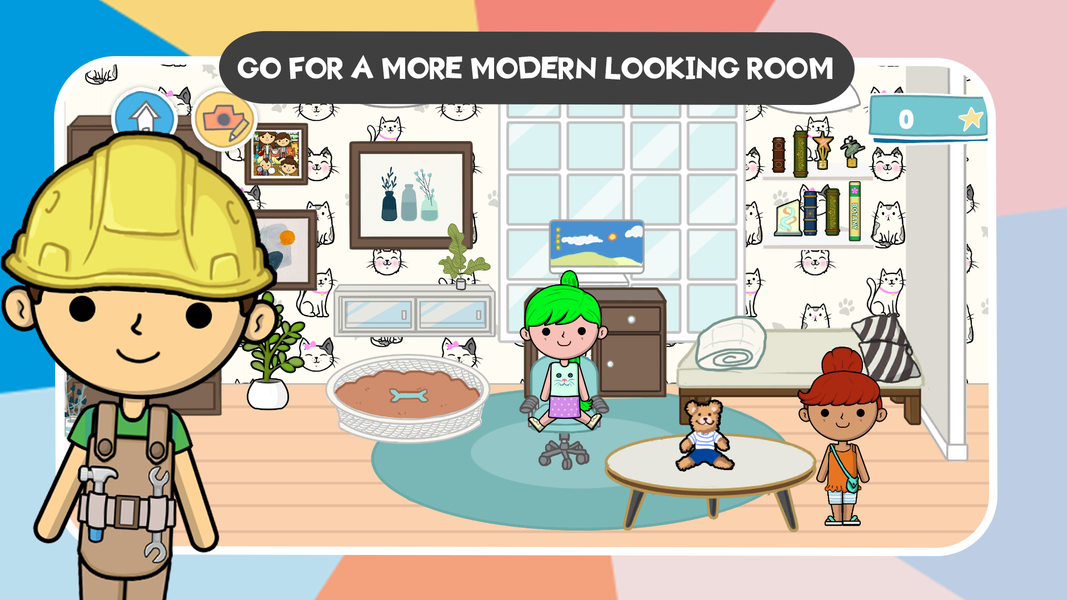 Lila's World: Home Design - Gameplay image of android game