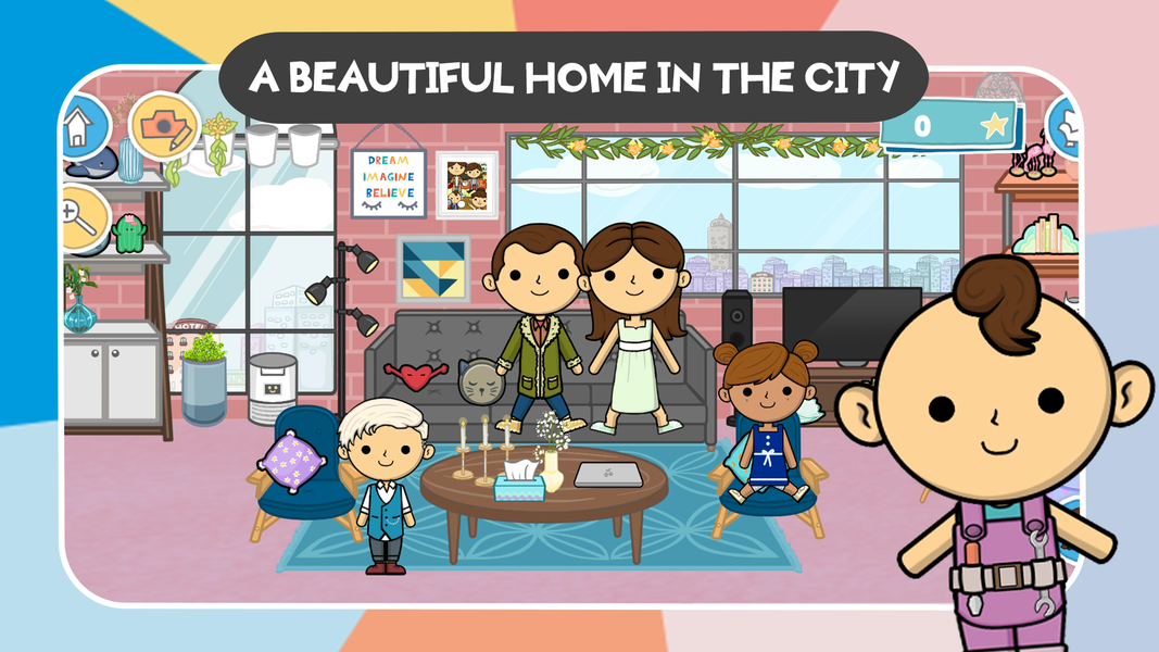 Lila's World: Home Design - Gameplay image of android game