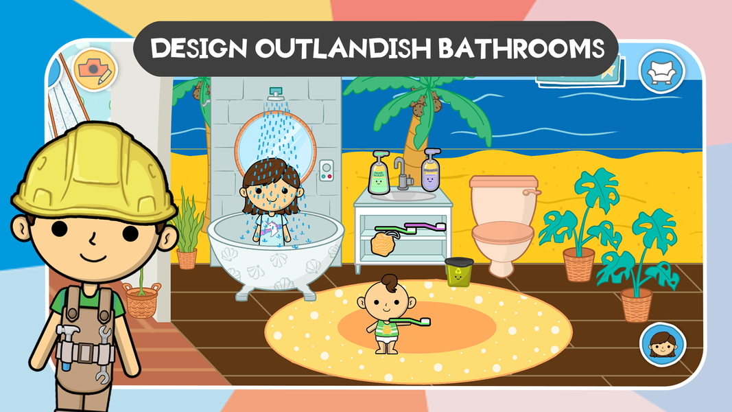 Lila's World: Home Design - Gameplay image of android game