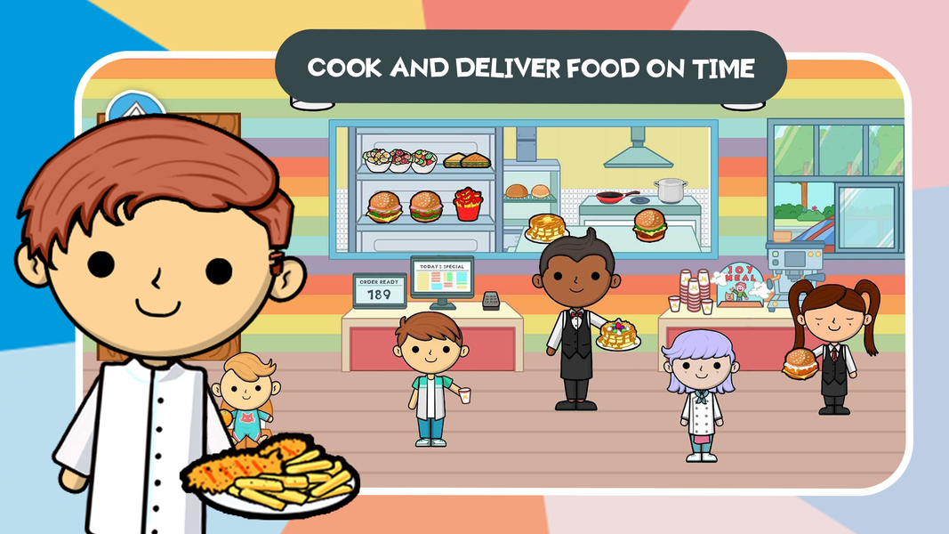 Lila's World: Restaurant Play - Gameplay image of android game