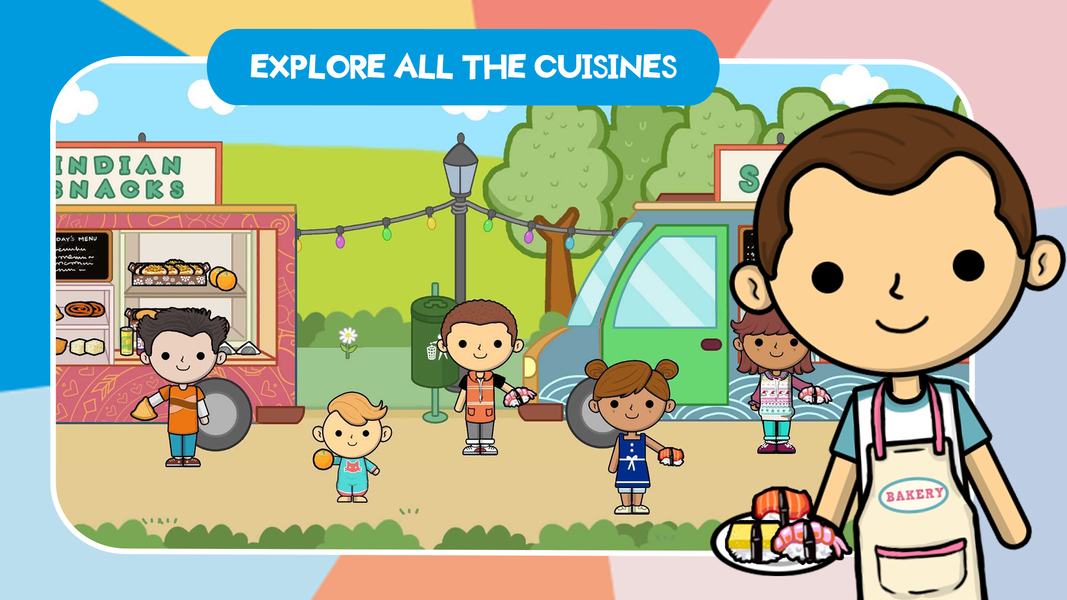 Lila's World: Restaurant Play - Gameplay image of android game