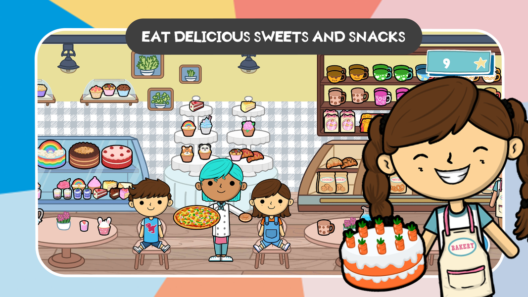 Lila's World: Restaurant Play - Gameplay image of android game