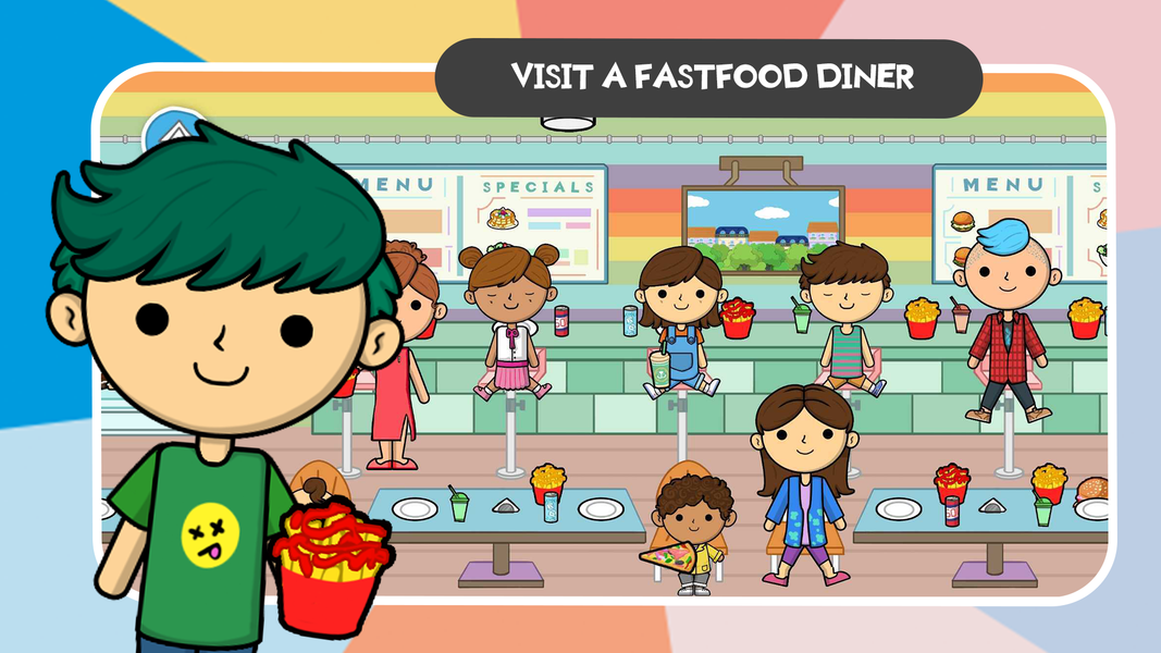 Lila's World: Restaurant Play - Gameplay image of android game