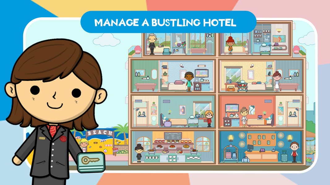 Lila's World: Hotel Vacation - عکس بازی موبایلی اندروید