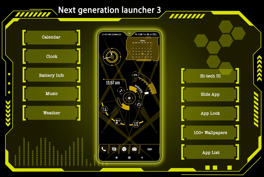 Next generation launcher 3 - عکس برنامه موبایلی اندروید