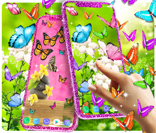 Butterflies live wallpaper - عکس برنامه موبایلی اندروید