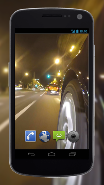 4K Night City Driving Video Live Wallpaper - Image screenshot of android app