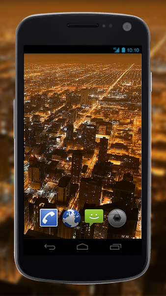 4K Downtown Night Traffic Video Live Wallpaper - Image screenshot of android app