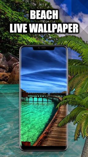 Beach Wallpaper Live HD/3D/4K - Image screenshot of android app