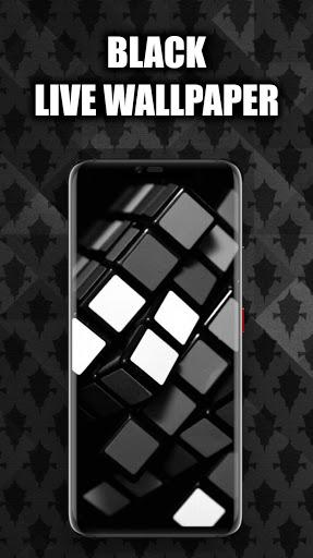 Black Wallpaper Live HD/3D/4K - Image screenshot of android app