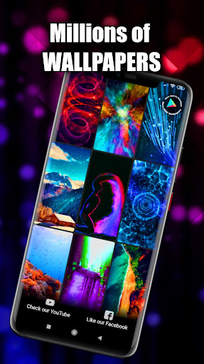 Neon Frame Laser Lights Live Wallpaper - free download