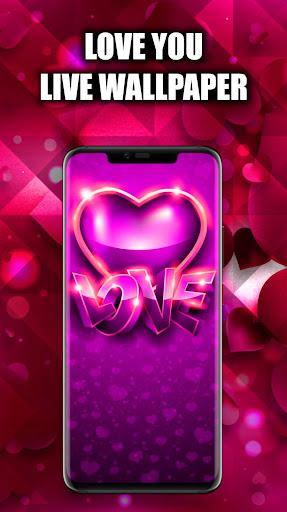 Love You Wallpaper Live HD/3D - عکس برنامه موبایلی اندروید