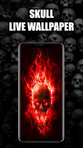 Skull Wallpaper Live HD/3D/4K - Image screenshot of android app