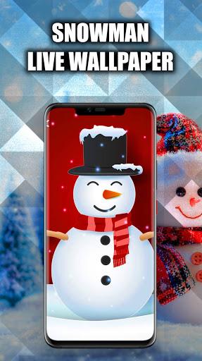 Snowman Wallpaper Live HD/3D - Image screenshot of android app