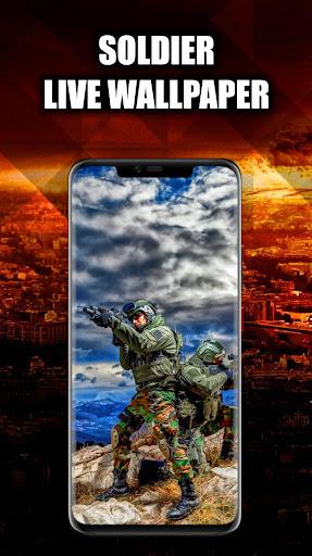 Soldier Wallpaper Live HD/3D - Image screenshot of android app