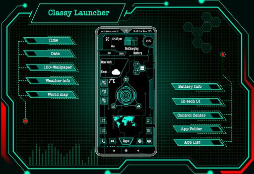 Classy Launcher -App lock,Hide - عکس برنامه موبایلی اندروید