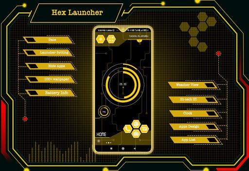 Hex Launcher - Applock,HideApp - Image screenshot of android app