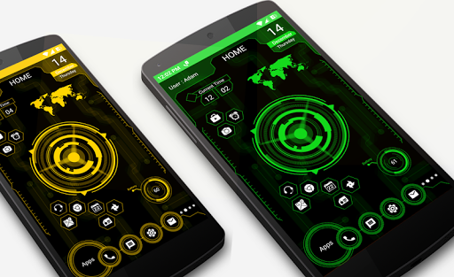 Futuristic UI Launcher - Image screenshot of android app
