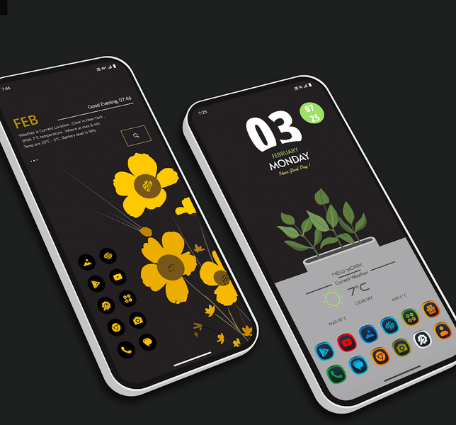 Leafline Launcher - عکس برنامه موبایلی اندروید
