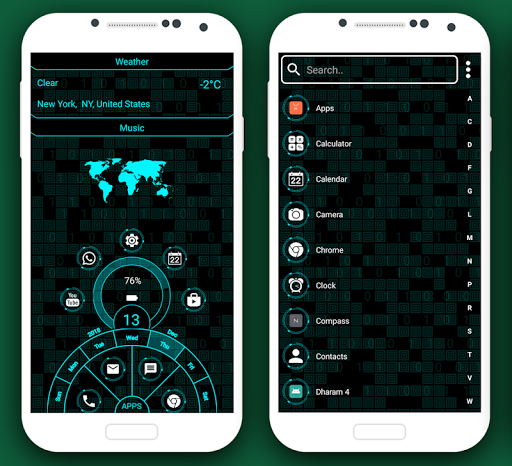 Modern Launcher 3 - 2020 - Hightech Launcher theme - عکس برنامه موبایلی اندروید