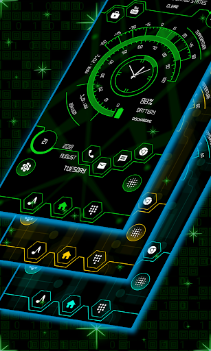 Strip hi-tech launcher 3 - Image screenshot of android app