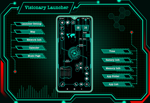 Visionary Launcher - Image screenshot of android app