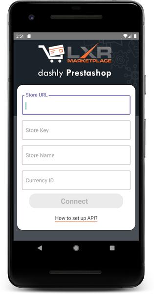 PrestaShop Mobile Dashboard - عکس برنامه موبایلی اندروید