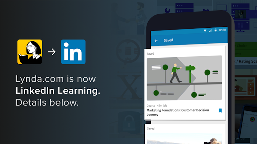 Lynda  - آموزش ویدیویی لیندا - عکس برنامه موبایلی اندروید
