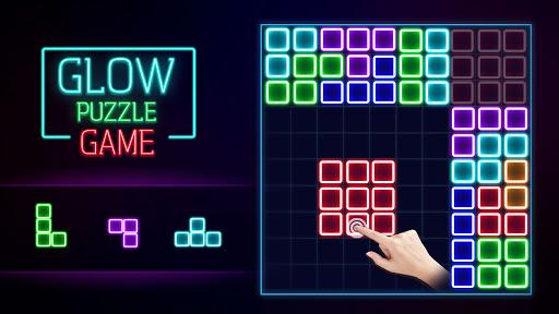 Glow Block Puzzle - Gameplay image of android game