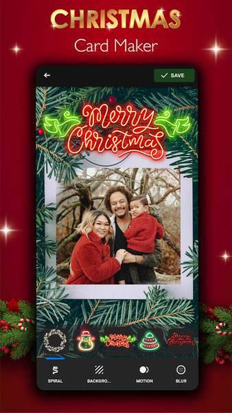 Merry Christmas Photo Editor - عکس برنامه موبایلی اندروید