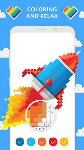 Pixel Art Color by Number: Sandbox Number Coloring - عکس بازی موبایلی اندروید