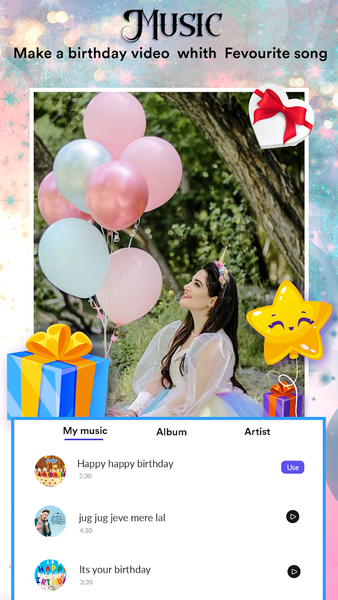 Birthday Video Maker - Image screenshot of android app