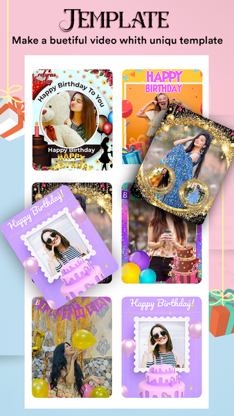 Birthday Video Maker - Image screenshot of android app